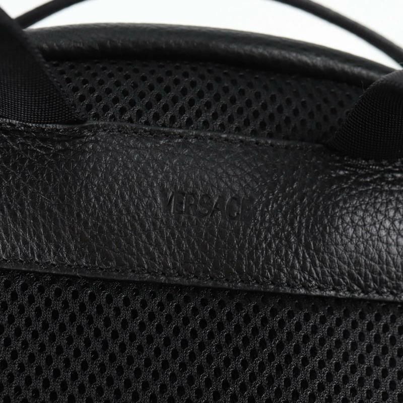 【日本直送】VERSACE 背包 皮革 黑金 正品 118684A-17