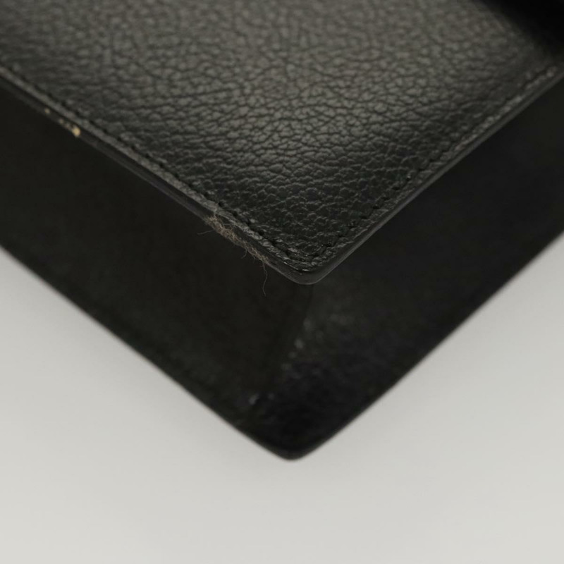 【日本直送】Salvatore Ferragamo 手拿包 皮革 黑銀 正品 118801-13