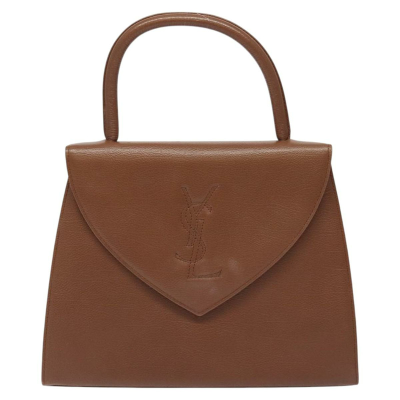 【日本直送】SAINT LAURENT 手提包 皮革 棕金色 正品 mr1347-12
