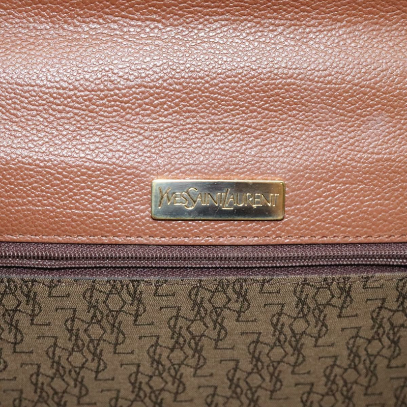 【日本直送】SAINT LAURENT 手提包 皮革 棕金色 正品 mr1347-16