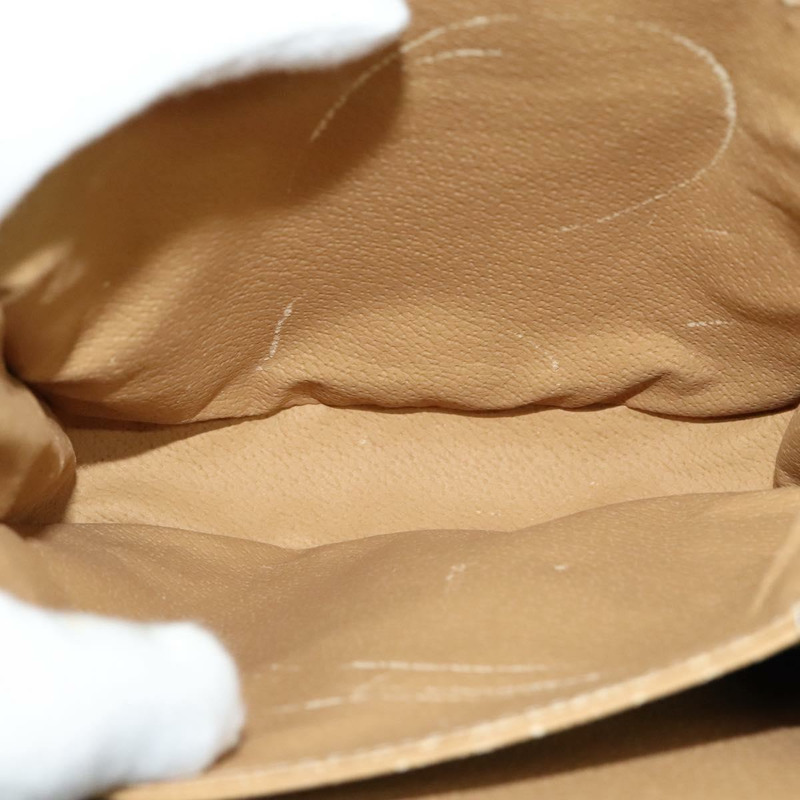 【日本直送】CELINE Macadam帆布手提包 PVC皮革 2way Brown Gold Auth 126107-18