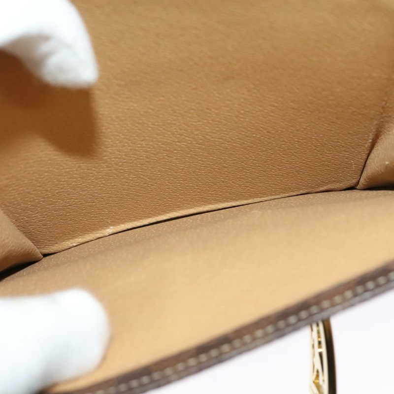 【日本直送】CELINE Macadam帆布手提包 PVC皮革 2way Brown Gold Auth 126107-21