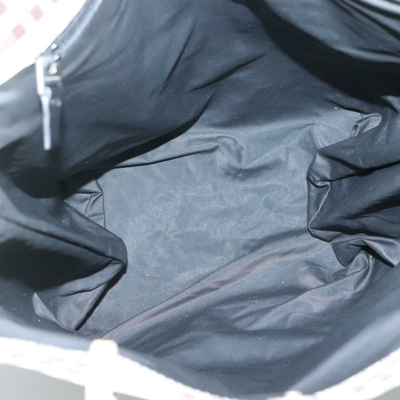 【日本直送】BURBERRY Nova 格紋手提包 尼龍 綠色 銀色 Auth mr1353-10