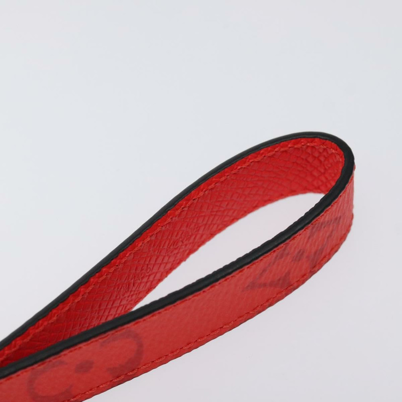 【日本直送】路易威登 Taigalama Porte Cles Slim Dragonne 吊飾紅色 M77156 LV 正品 ac3843-4