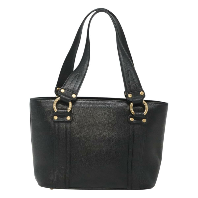 【日本直送】MCM 鉚釘手提包 皮革 黑金色 正品 127024-2