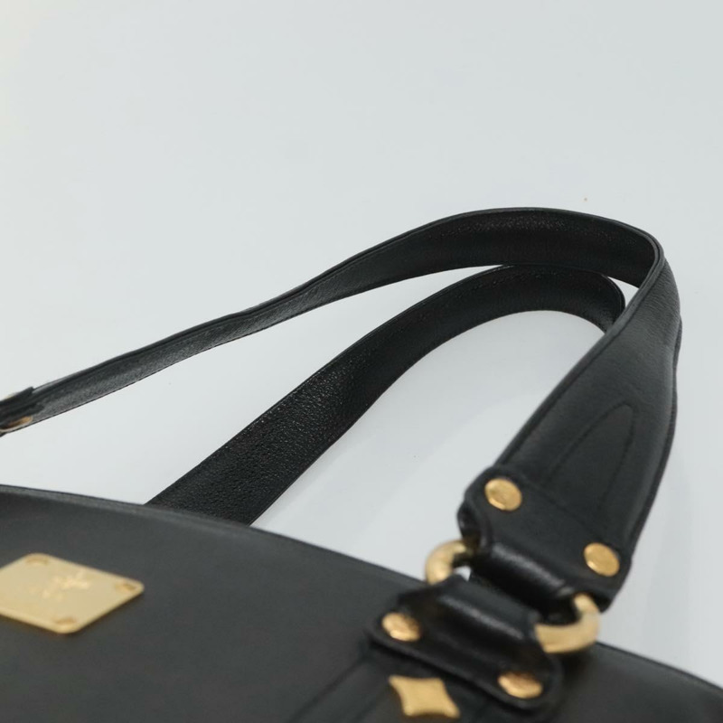 【日本直送】MCM 鉚釘手提包 皮革 黑金色 正品 127024-7