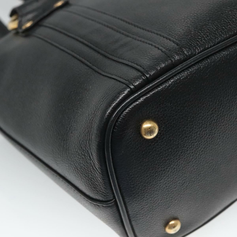 【日本直送】MCM 鉚釘手提包 皮革 黑金色 正品 127024-12