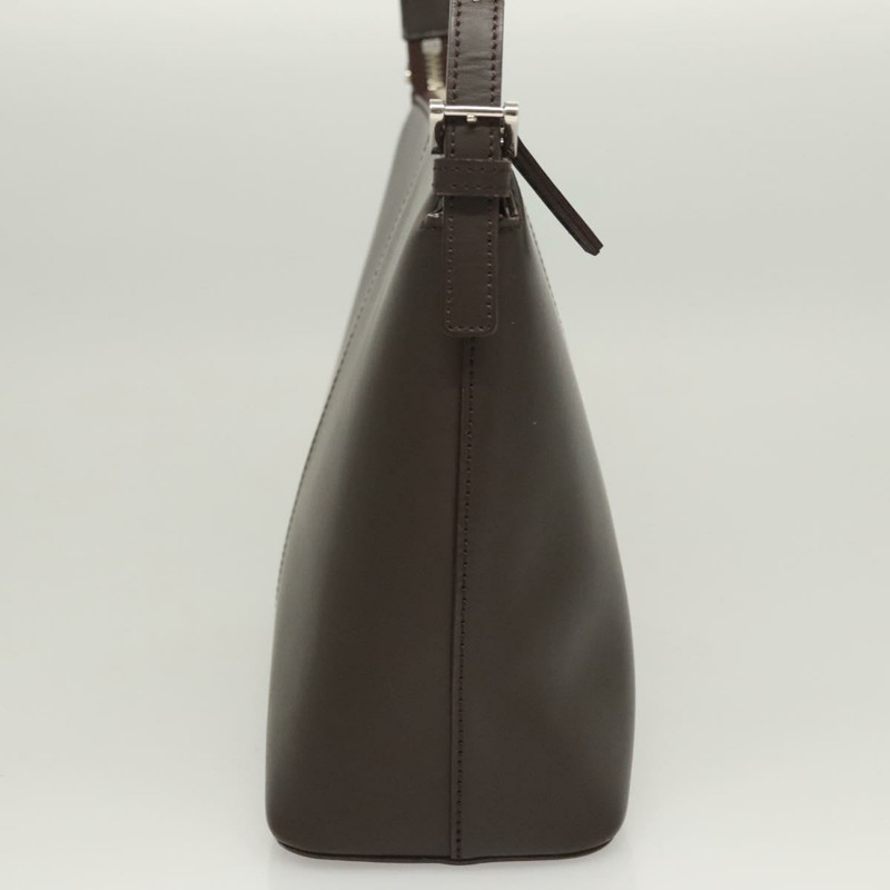 【日本直送】BURBERRY 棕色銀色皮革單肩包 正品 BA2674-3