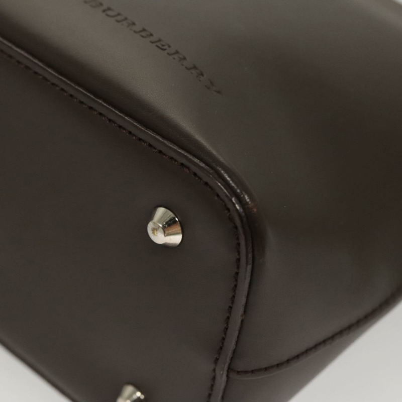 【日本直送】BURBERRY 單肩包 皮革 棕色 銀色 正品 BA2674-13
