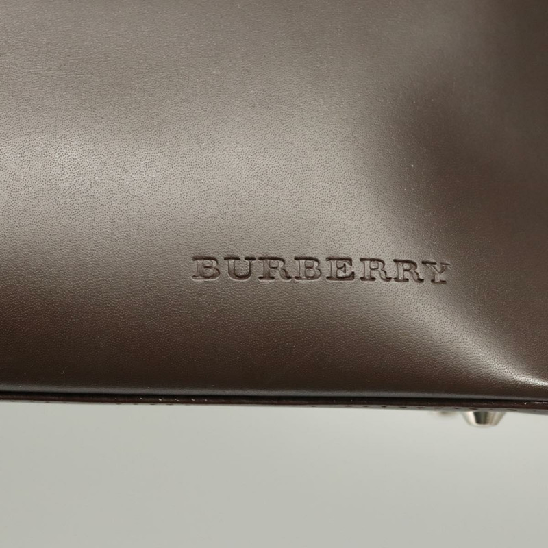 【日本直送】BURBERRY 棕色銀色皮革單肩包 正品 BA2674-16