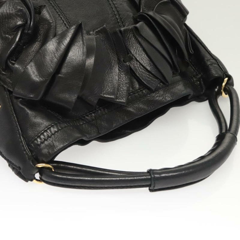 【日本直送】華倫天奴 (VALENTINO) 黑色金色皮革單肩包，正品 BA2556-5