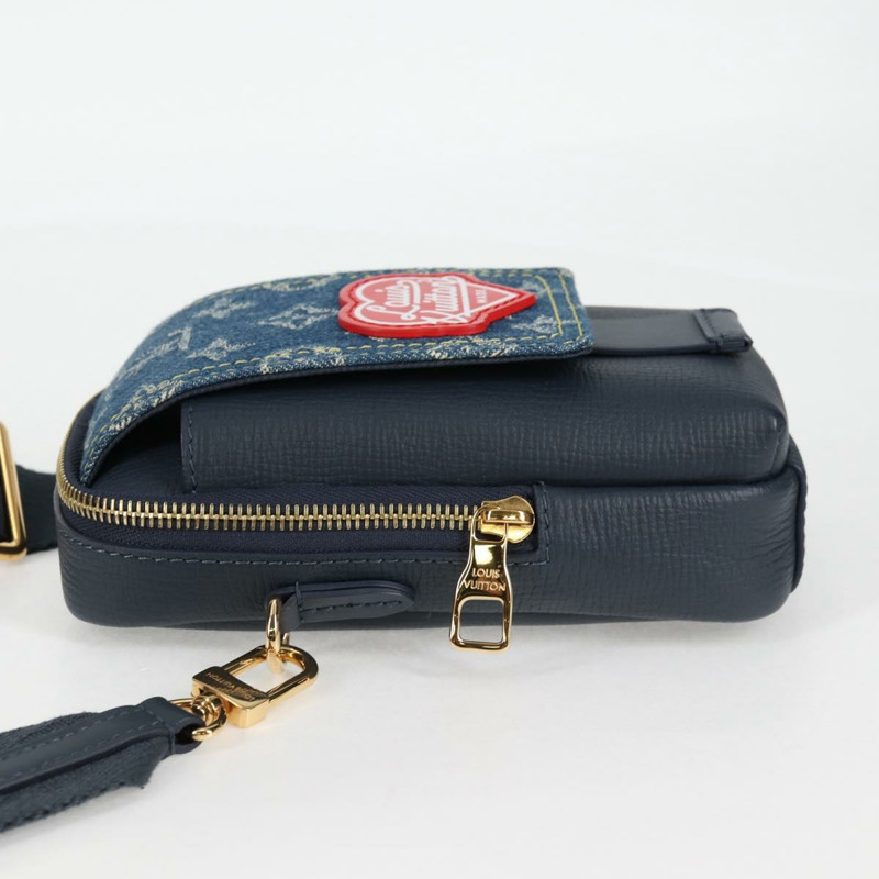 【日本直送】路易威登 LV 方形雙手機袋 藍色 M81060 LV 授權 118392SM-3