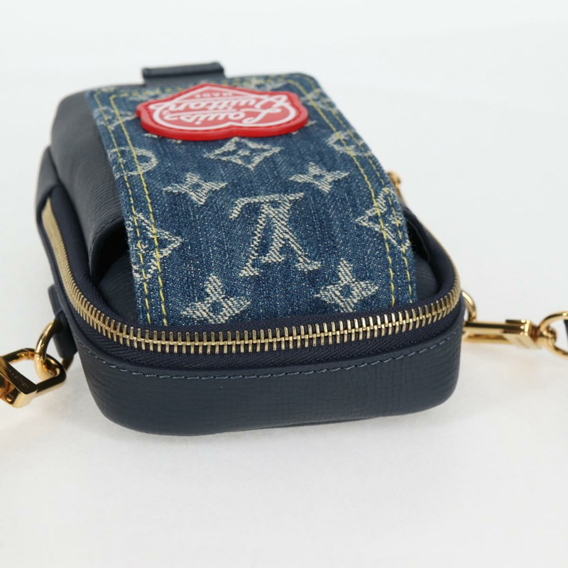 【日本直送】路易威登 LV 方形雙手機袋 藍色 M81060 LV 授權 118392SM-6
