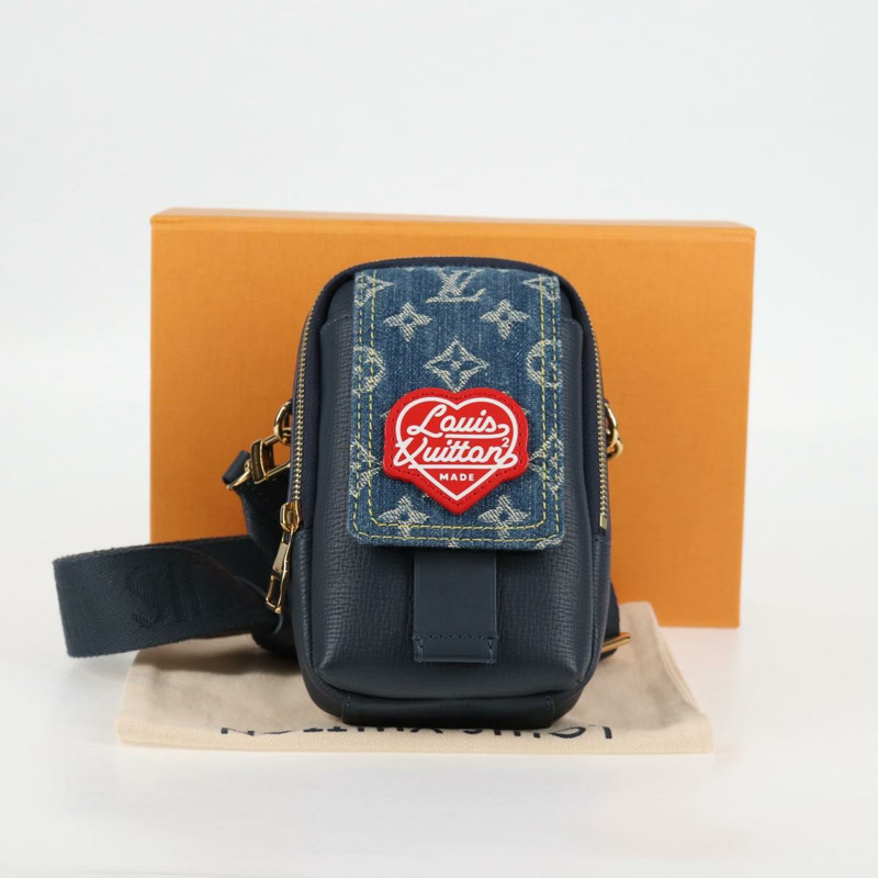 【日本直送】路易威登 LV 方形雙手機袋 藍色 M81060 LV 授權 118392SM-11