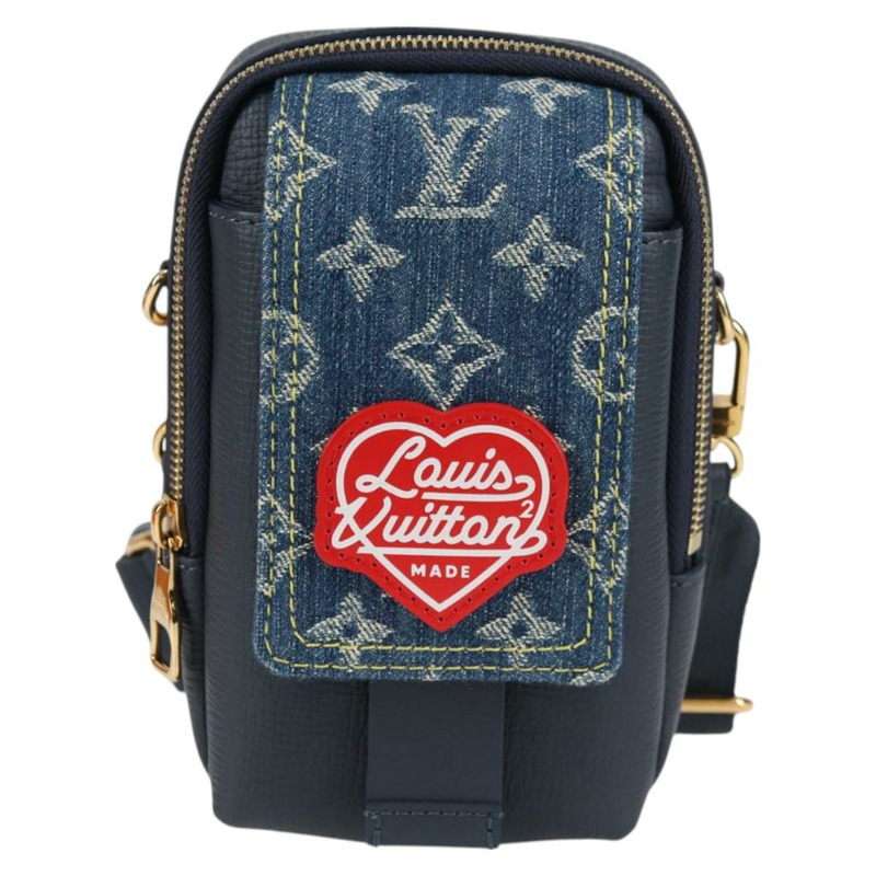 【日本直送】路易威登 LV 方形雙手機袋 藍色 M81060 LV 授權 118392SM-12