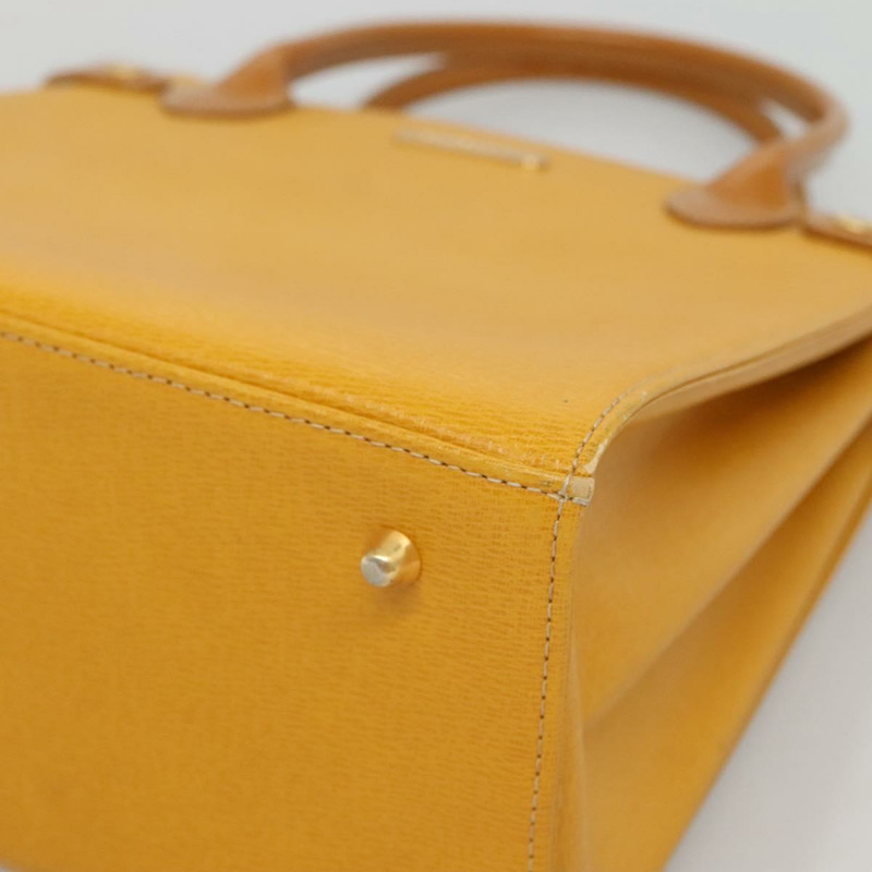 【日本直送】Burberry 手提包 皮革 黃金 正品 bs26688-8