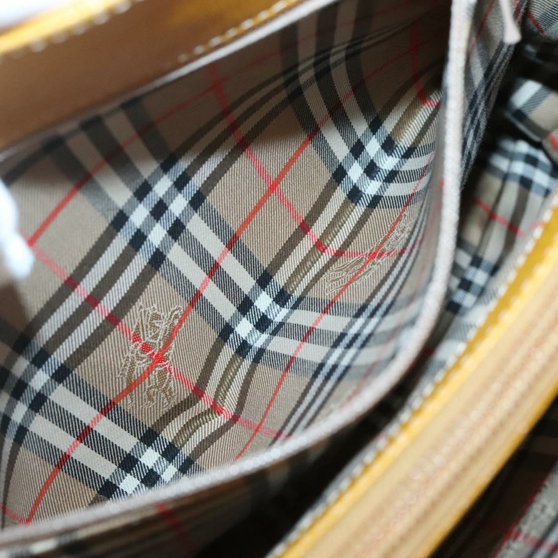 【日本直送】Burberry 手提包 皮革 黃金 正品 bs26688-11