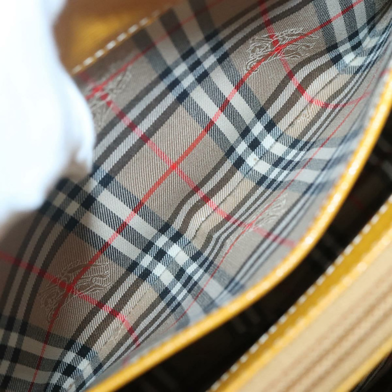 【日本直送】Burberry 手提包 皮革 黃金 正品 bs26688-21