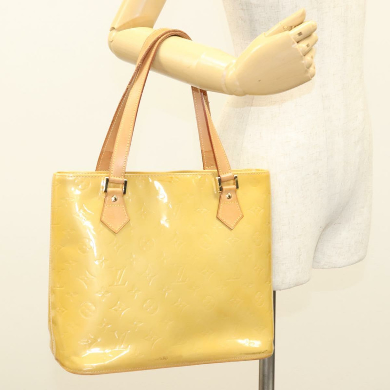 【日本直送】路易威登 Monogram Vernis Houston 手提包米色 M91004 LV 授權 BA2948-22