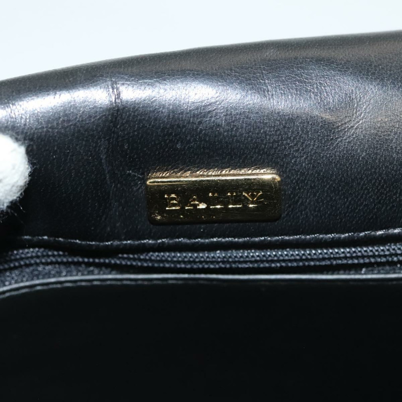 【日本直送】BALLY 鏈條單肩包 皮革 黑金 正品 kk524-15