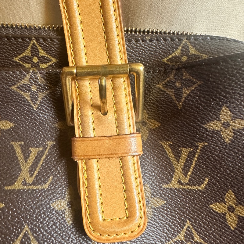 LOUIS VUITTON LV 老花 駱駝包 肩背包-5