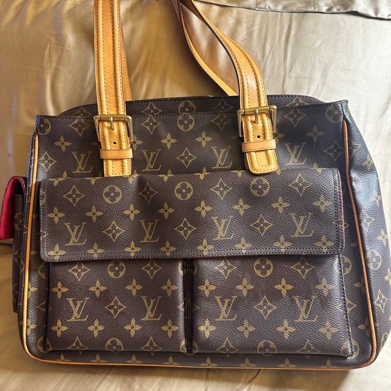 LOUIS VUITTON LV 老花 駱駝包 肩背包-6