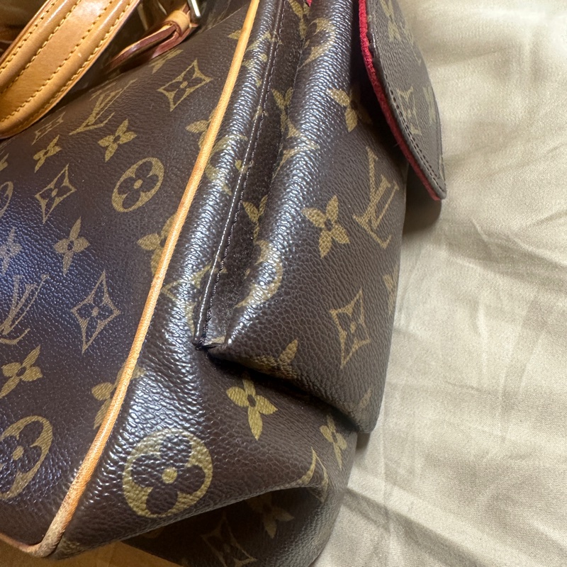 LOUIS VUITTON LV 老花 駱駝包 肩背包-8