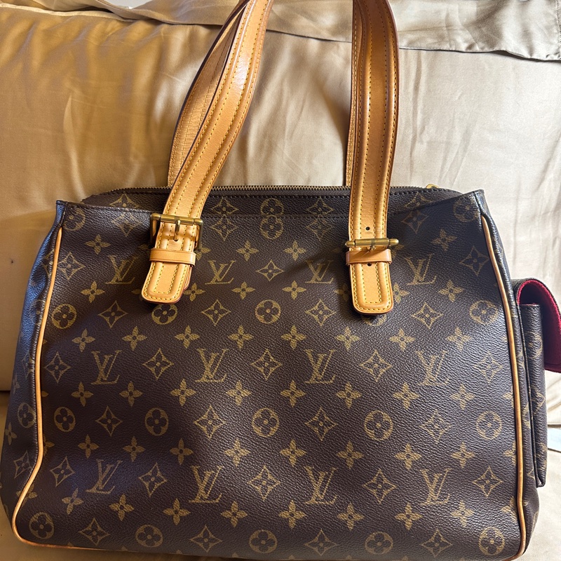 LOUIS VUITTON LV 老花 駱駝包 肩背包-10