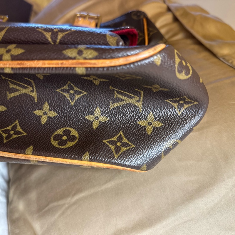 LOUIS VUITTON LV 老花 駱駝包 肩背包-15