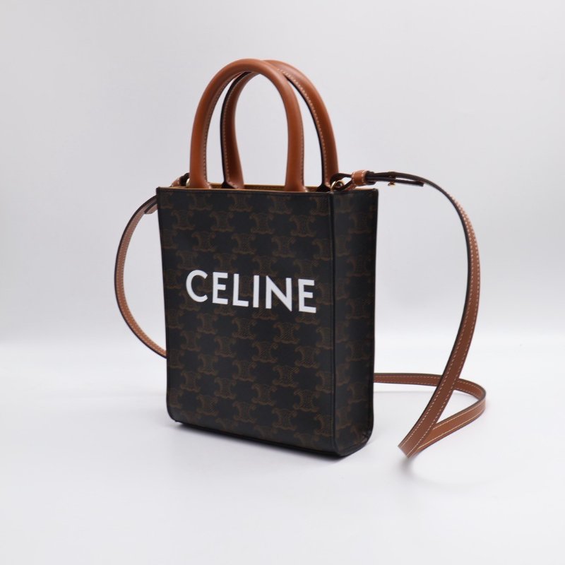 CELINE 凱旋帆布Mini tote-4