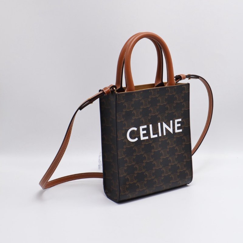 CELINE 凱旋帆布Mini tote-5