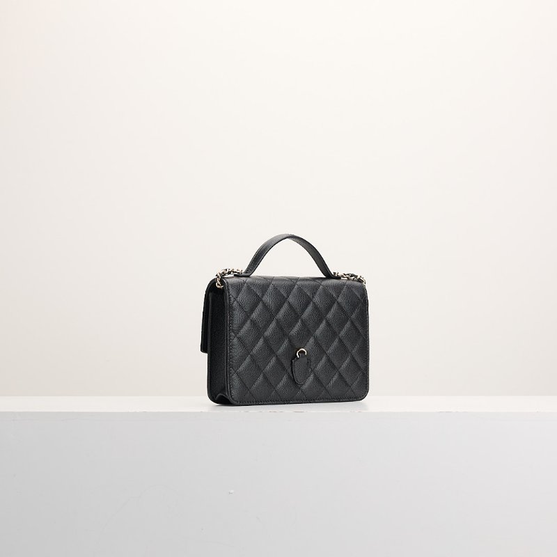 Chanel 25c 小書包/黑金牛-3