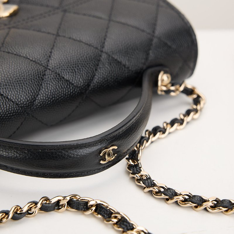 Chanel 25c 小書包/黑金牛-6