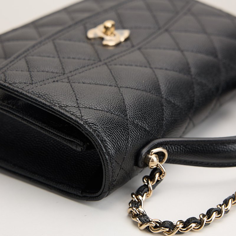 Chanel 25c 小書包/黑金牛-7