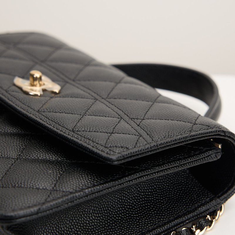 Chanel 25c 小書包/黑金牛-9
