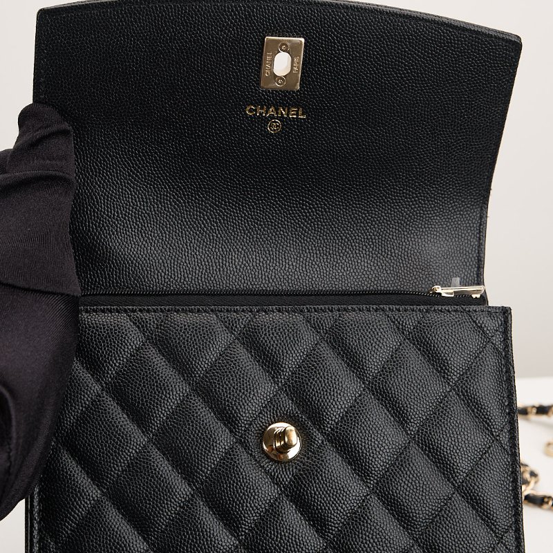 Chanel 25c 小書包/黑金牛-23