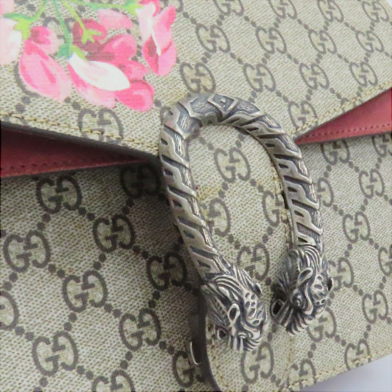 烏木色 GG Supreme Blooms 帆布 Dionysus 酒神包 肩背包 400249-10