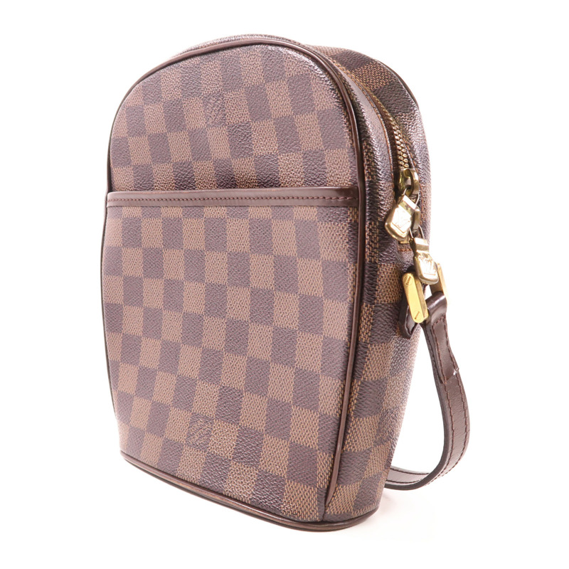 LOUIS VUITTON Damier Ipanema PM金扣肩背袋-2