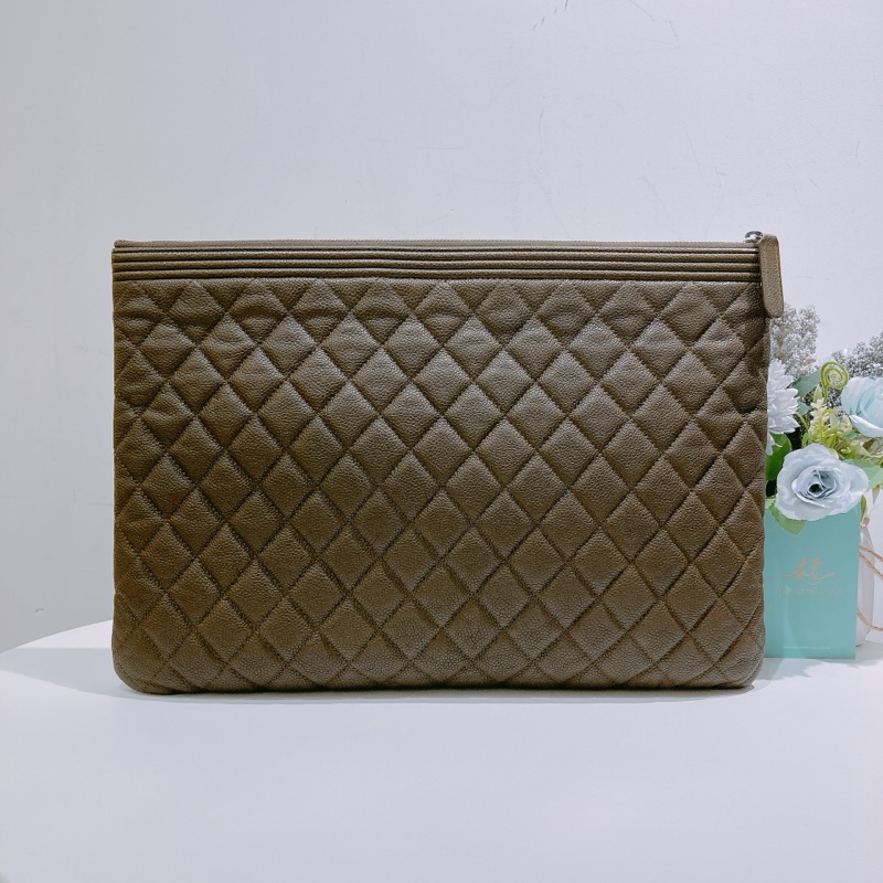 TW4314 Chanel 香奈兒大號 手拿包 Boy Zipped Clutch Large-1