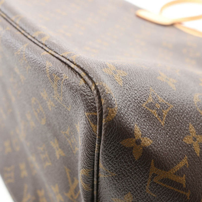 LOUIS VUITTON Neverfull GM 單肩托特包 M40157 Monogram 帆布 棕色 二手-6