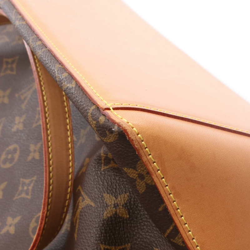 LOUIS VUITTON Cabas Mezzo 單肩包 M51151 Monogram 帆布 棕色 二手-7