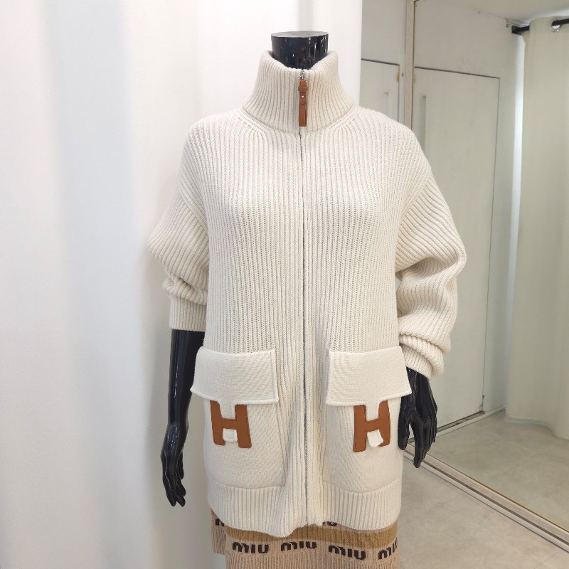 Hermès 針織高領毛衣外套 38-0