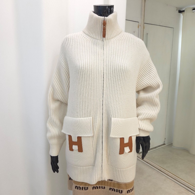 Hermès 針織高領毛衣外套 38-1