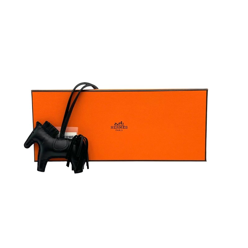 【美收精品】HERMES 黑色小飛馬吊飾 B-278【隔月月中將轉賣至日本 上架期限30天】-7