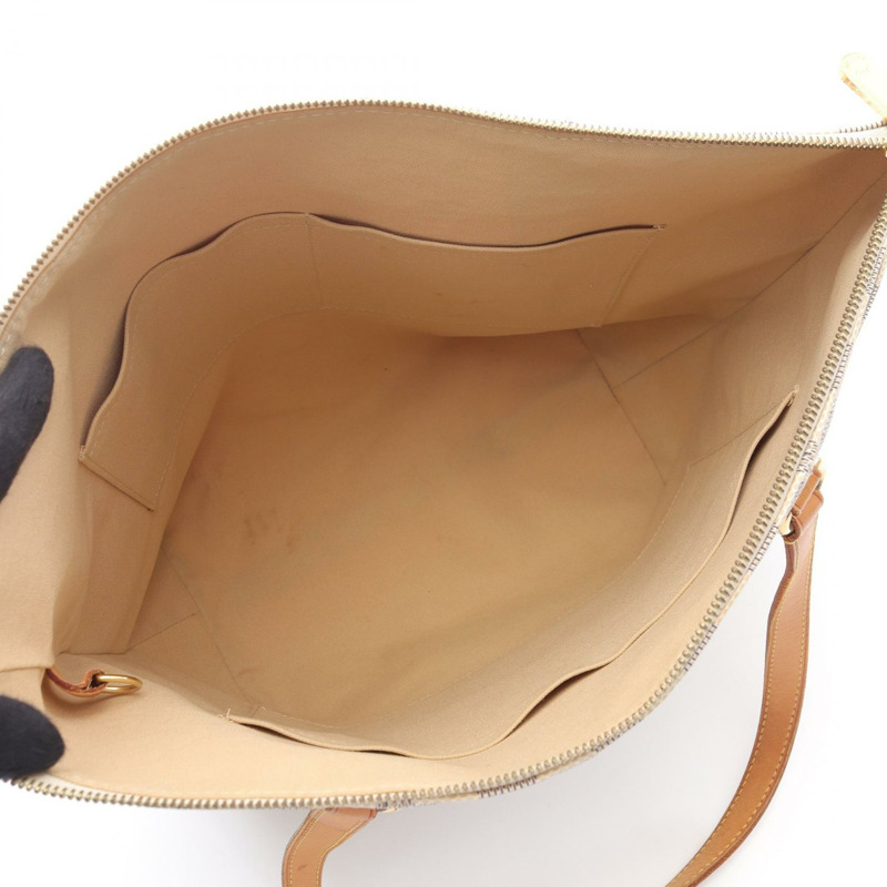LOUIS VUITTON Totally MM 單肩托特包 N51262 Damier Azur 帆布 白色 二手-2