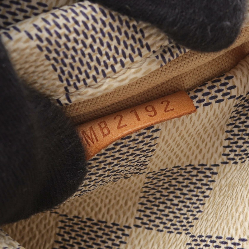 LOUIS VUITTON Totally MM 單肩托特包 N51262 Damier Azur 帆布 白色 二手-4
