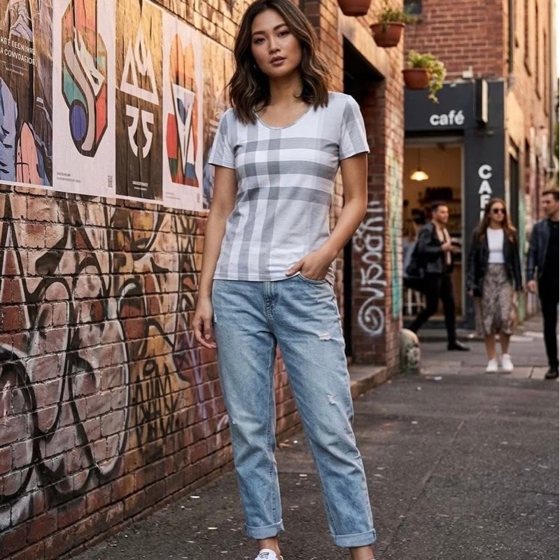 BURBERRY  倫敦 格紋上衣-0