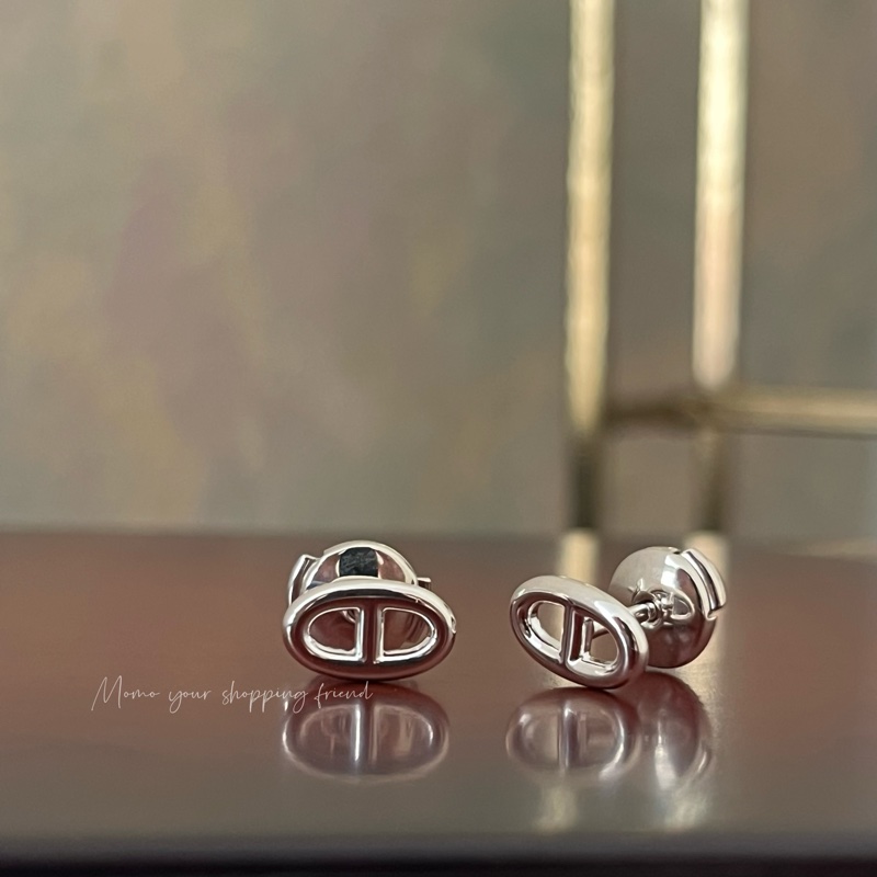 《我有個朋友在代購》愛馬仕豬鼻純銀耳環-1