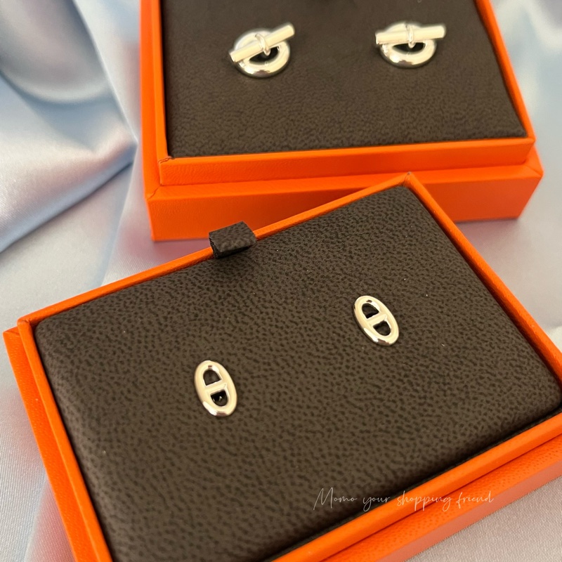 《我有個朋友在代購》愛馬仕豬鼻純銀耳環-2