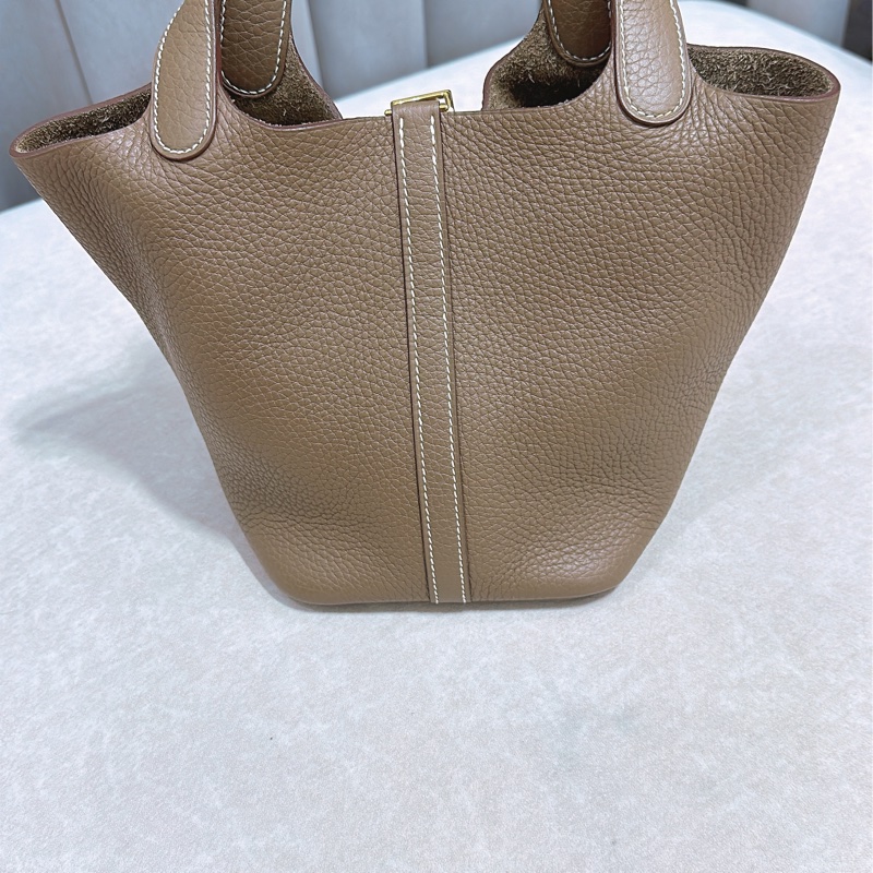 愛馬仕HERMES_Picotin/18/大象灰/金扣-8